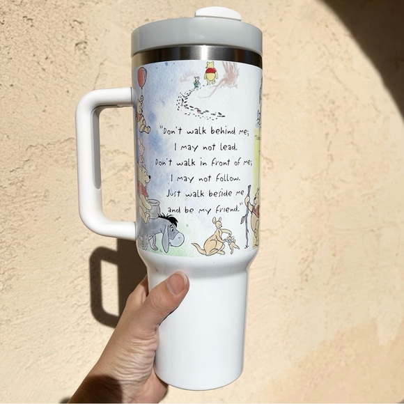 Disney Winnie the Pooh Quotes Climbing Tree 40 oz Tumbler/Water bottle/Mug - Picture 4 of 4